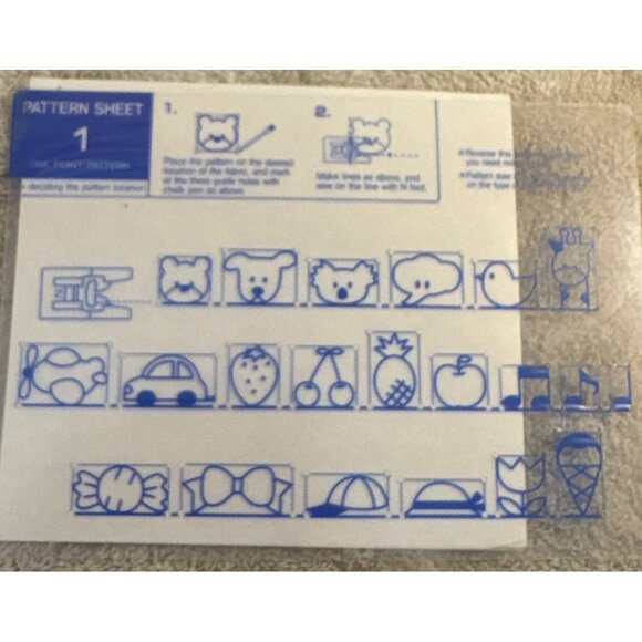 Singer Embroidery Sewing Guides Templates Lot Of 4 - Picture 2 of 5